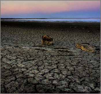 Région sèche en Camargue.